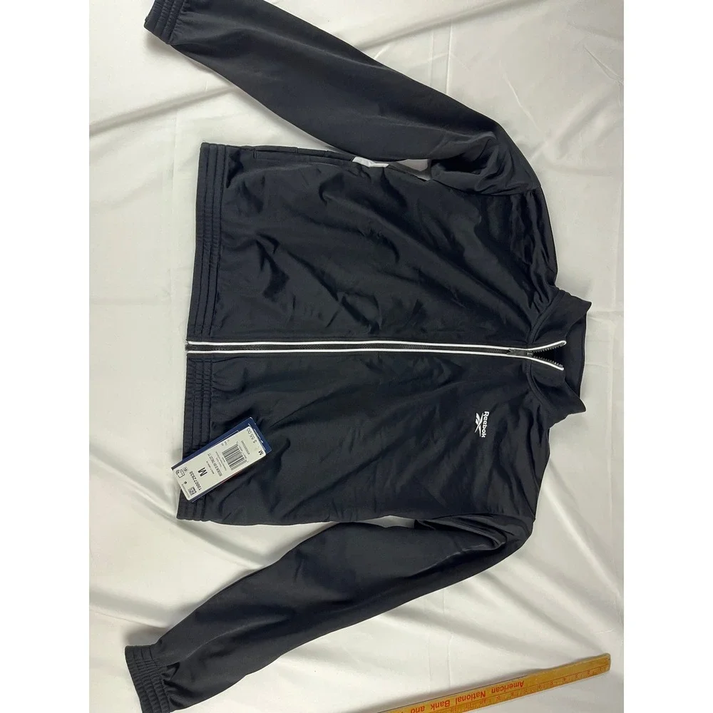 Reebok ID BV Tricot TT‎ Track Jacket Black White Training Top Women's M